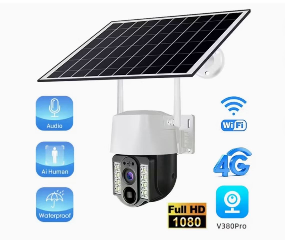 Cámara Solar PTZ WiFi 2K Nocturna