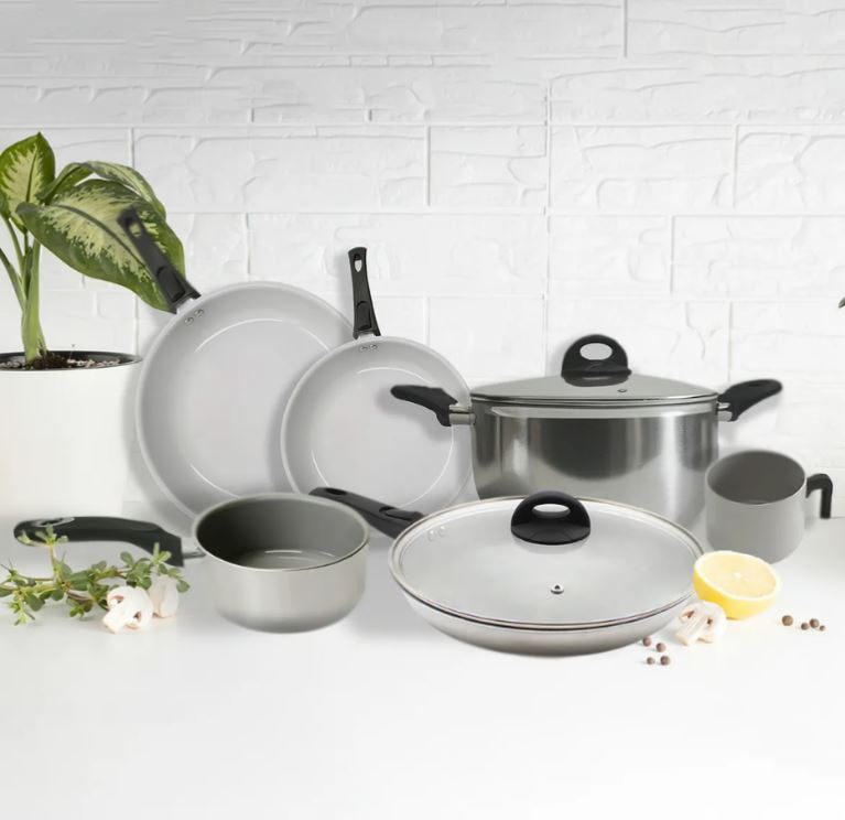 Xtrem Cook Steel Set de Sartenes y Ollas con 6 Piezas