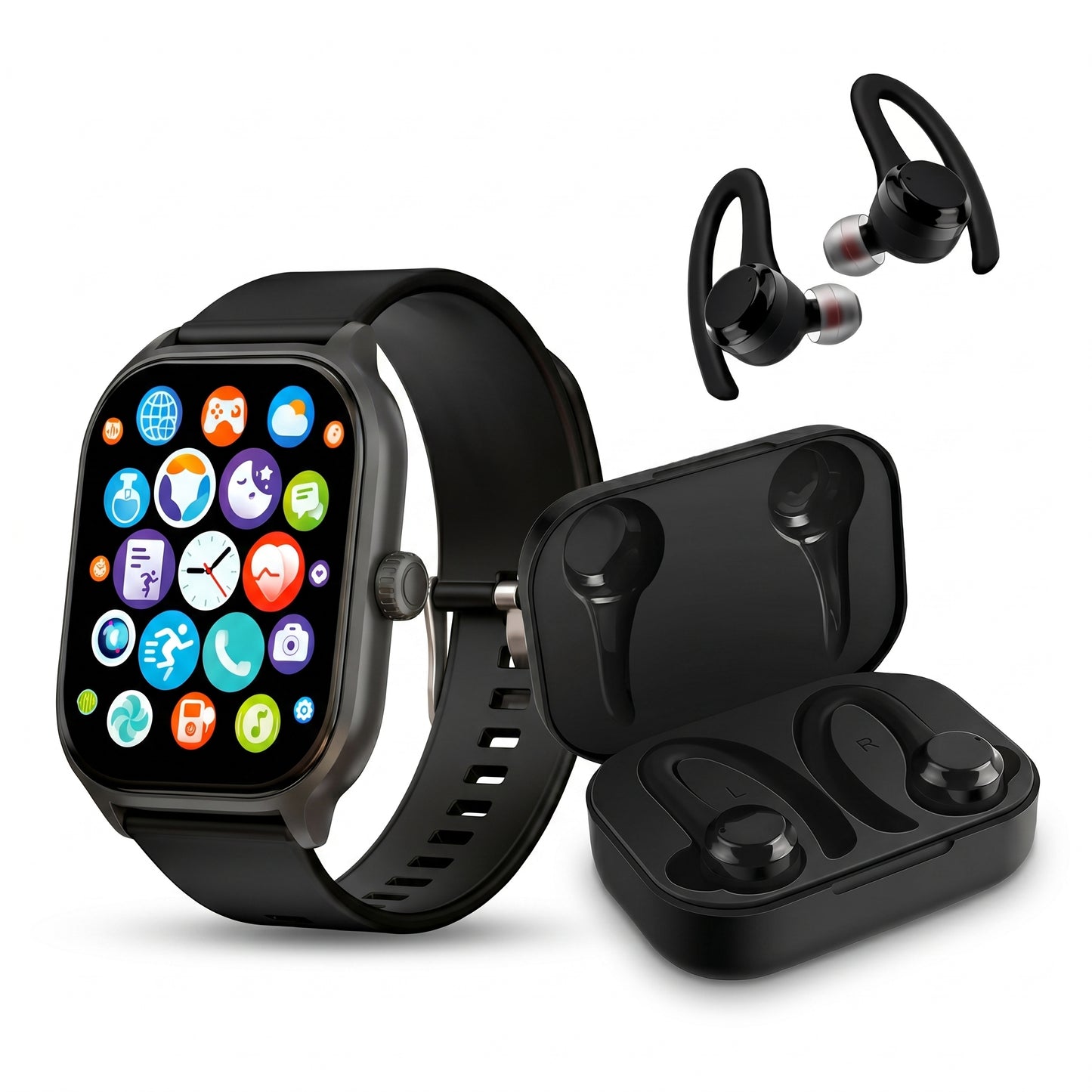 Pack Swiss Trading Smart Watch Reloj + Santana Rumba Auriculares Bluetooth 5.1
