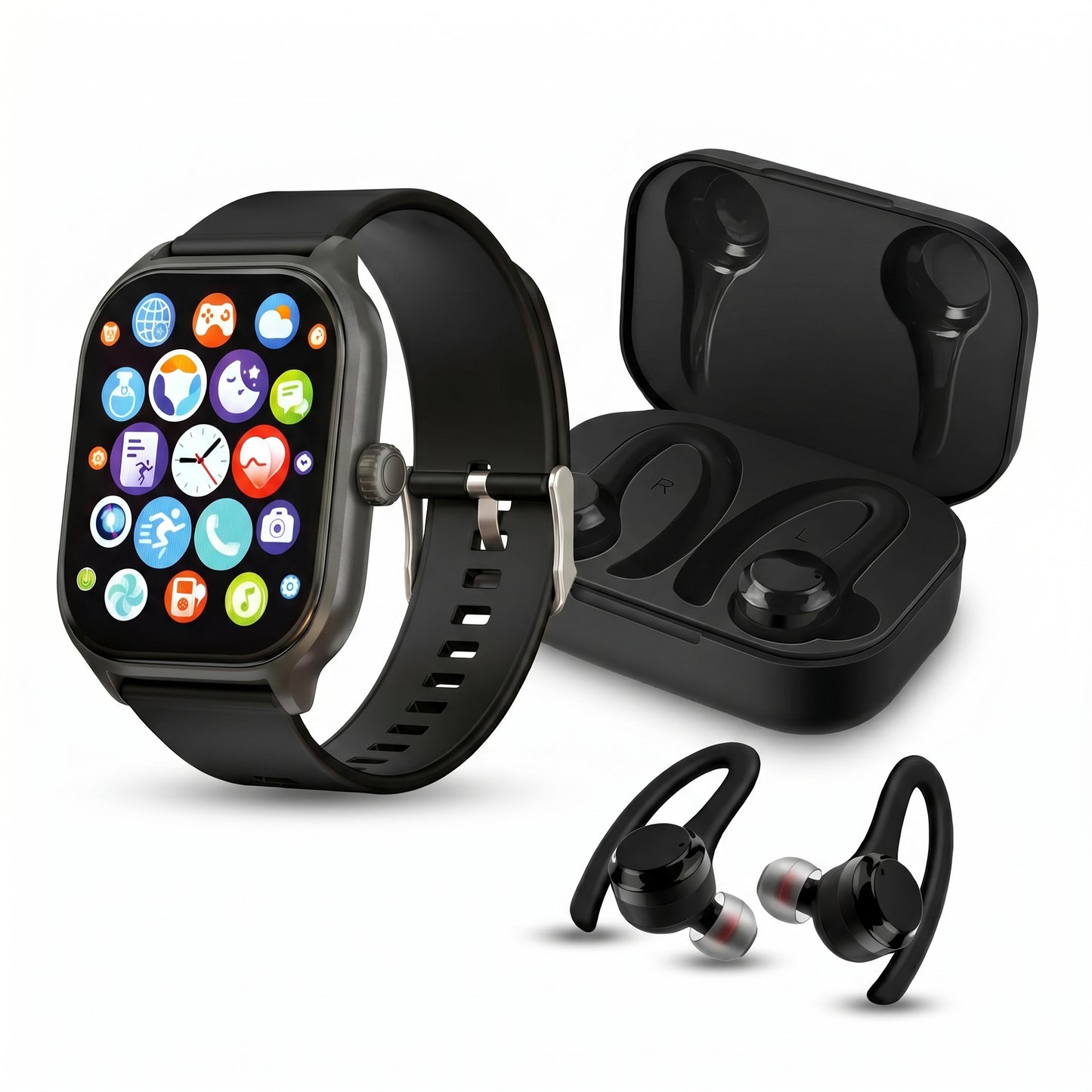 Pack Swiss Trading Smart Watch Reloj + Santana Rumba Auriculares Bluetooth 5.1