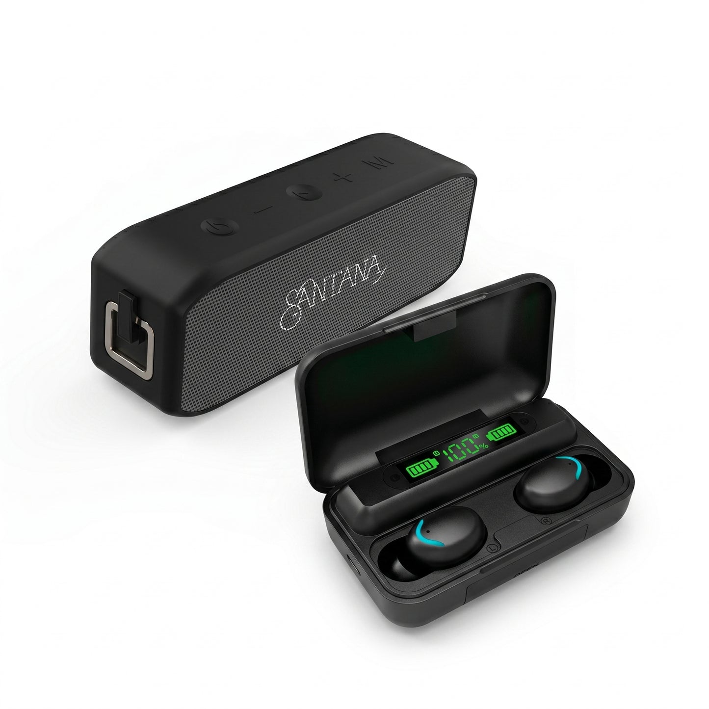 Pack Santana Rio Auriculares + Parlante Bluetooth 5.1