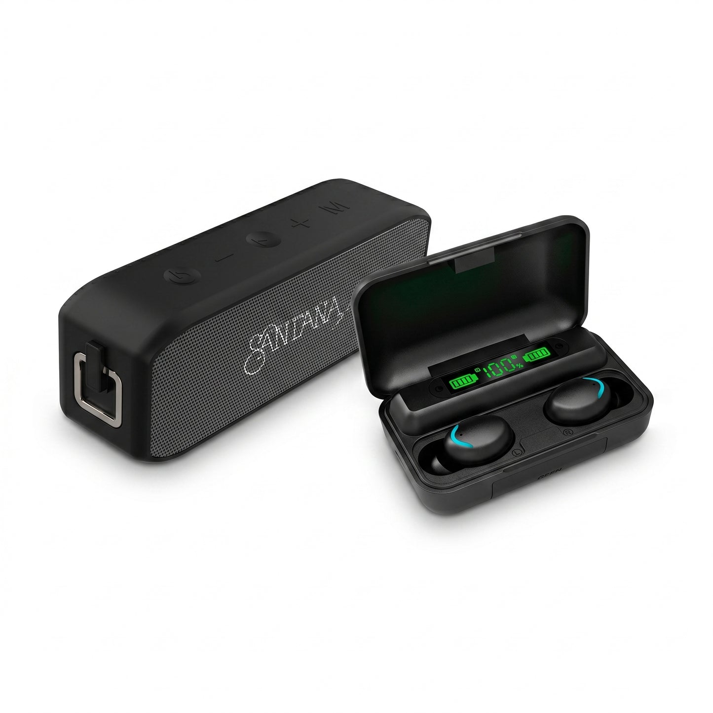 Pack Santana Rio Auriculares + Parlante Bluetooth 5.1