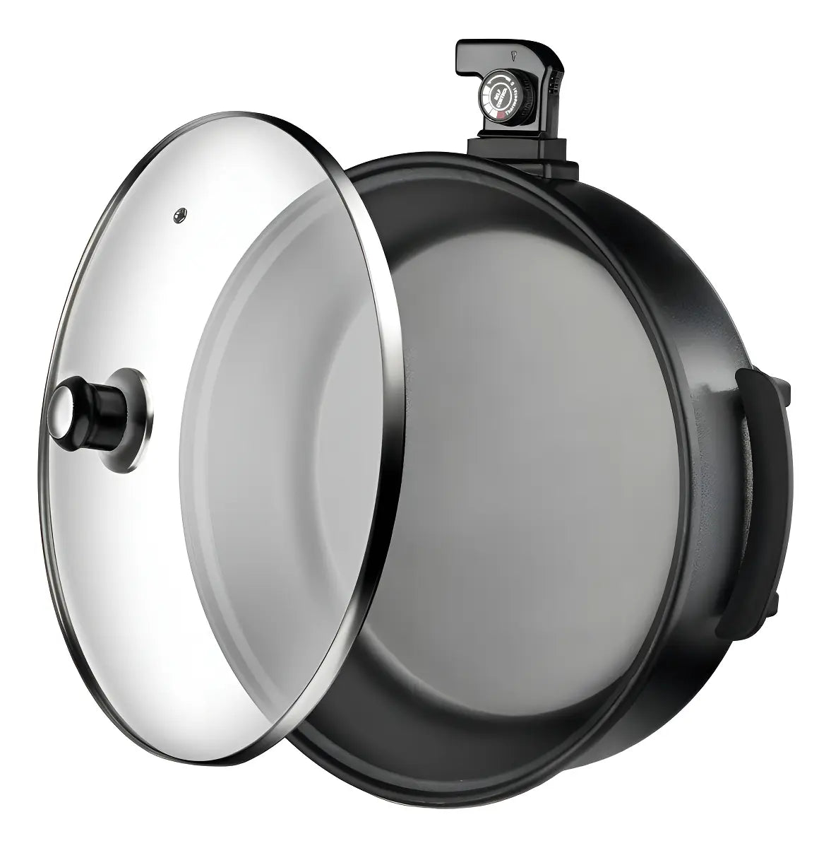 Sartén Eléctrico Multifuncional Pizza Pan Vidrio