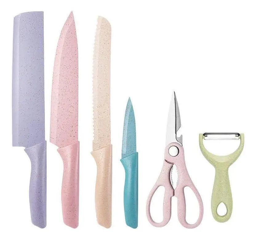 Set de Cuchillos de Colores 6 Piezas