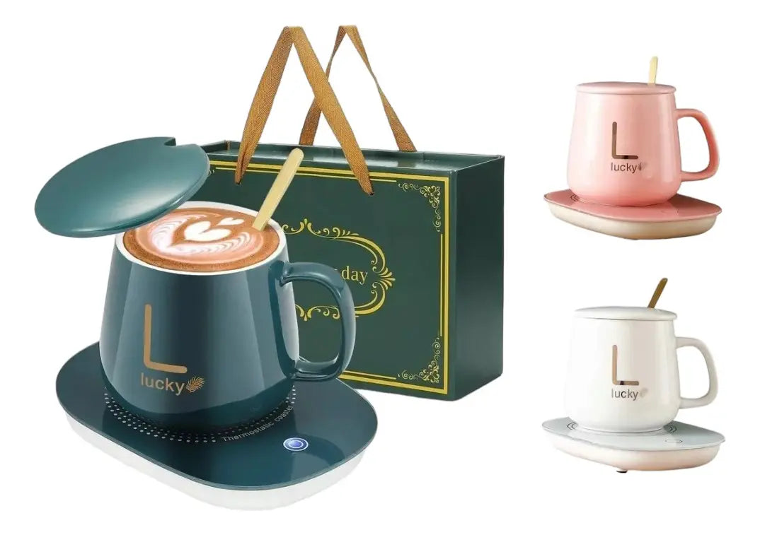 Taza con Calentador Eléctrico Elegante