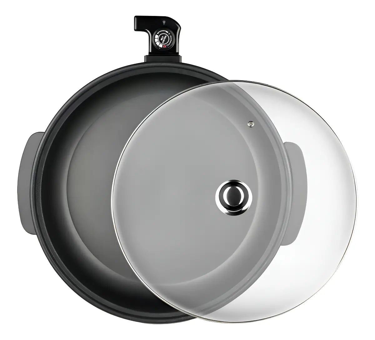 Sartén Eléctrico Multifuncional Pizza Pan Vidrio