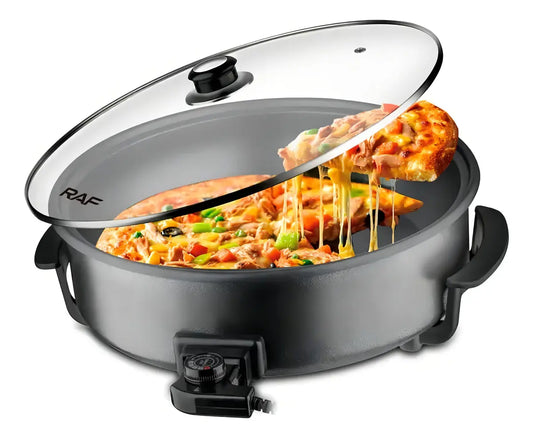 Sartén Eléctrico Multifuncional Pizza Pan Vidrio