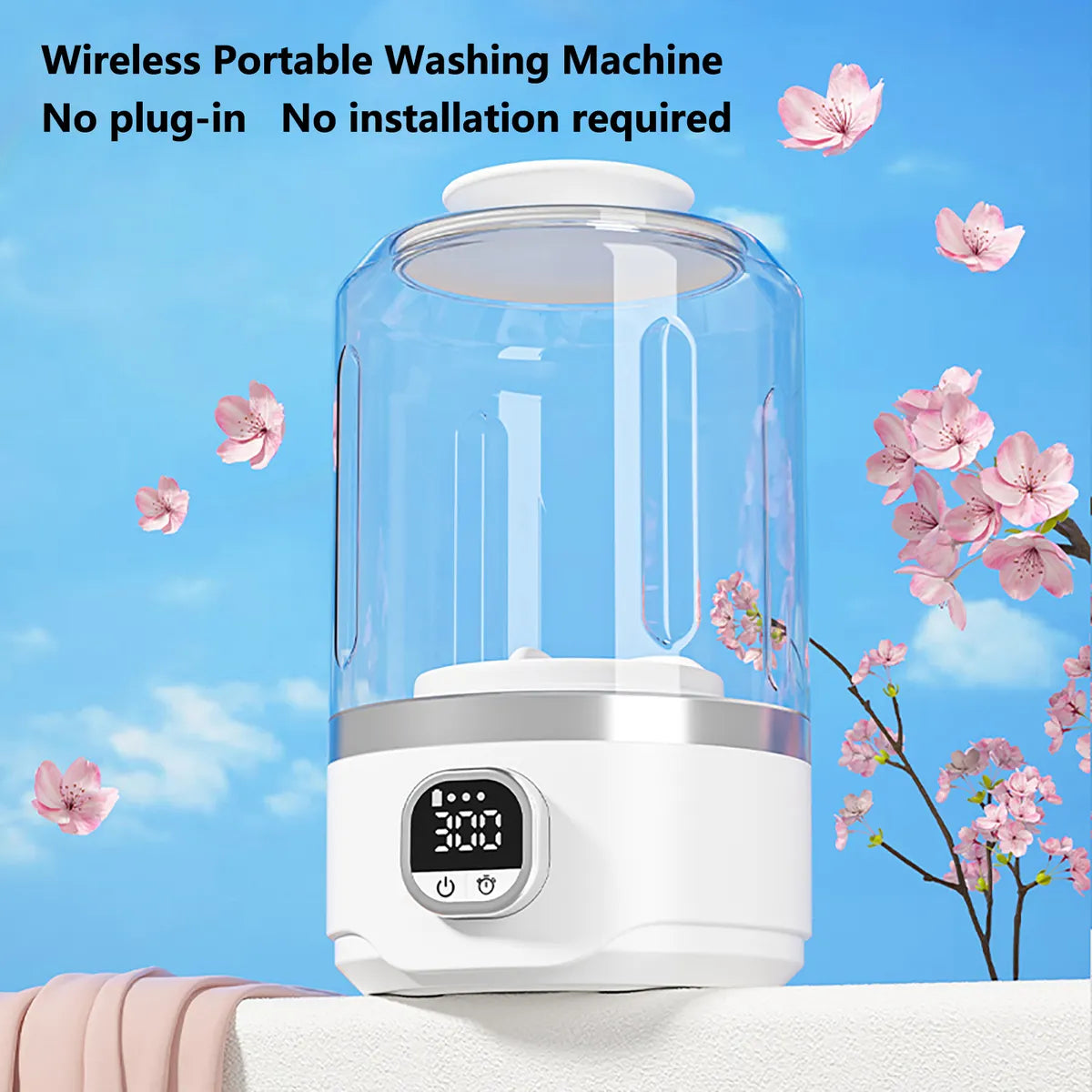 Mini Lavadora Portátil Recargable Automática