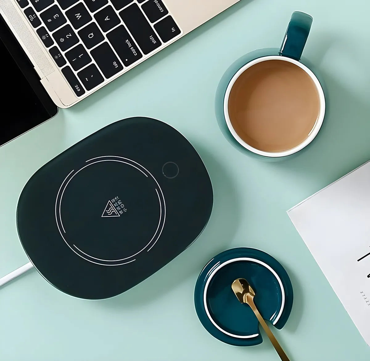 Taza con Calentador Eléctrico Elegante