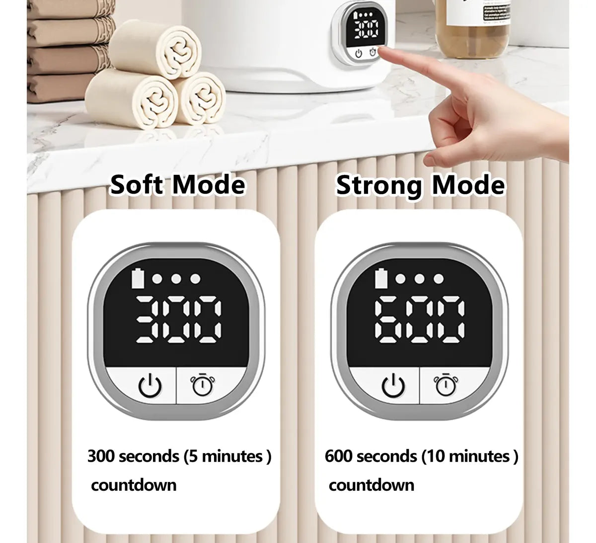 Mini Lavadora Portátil Recargable Automática