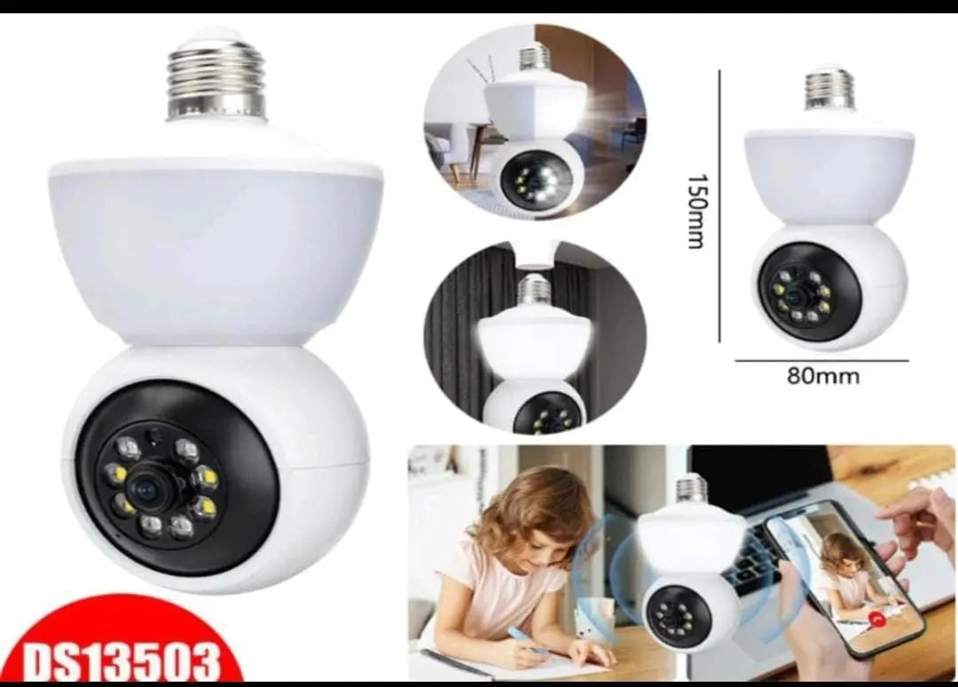 Cámara Domo IP Inalámbrica Full Color para Seguridad del Hogar