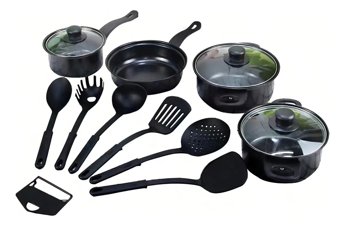 Set de Batería 13 Piezas Antiadherente Royal Mark Color Negro