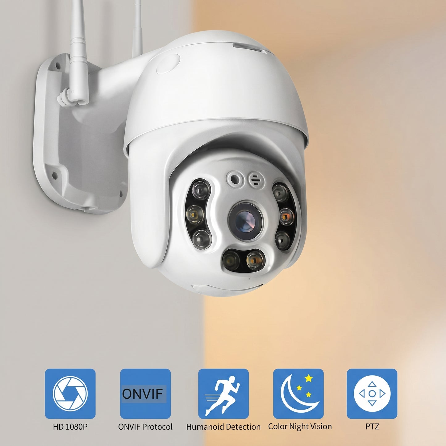 Cámara Exterior IP WIFI 1080 Robótica