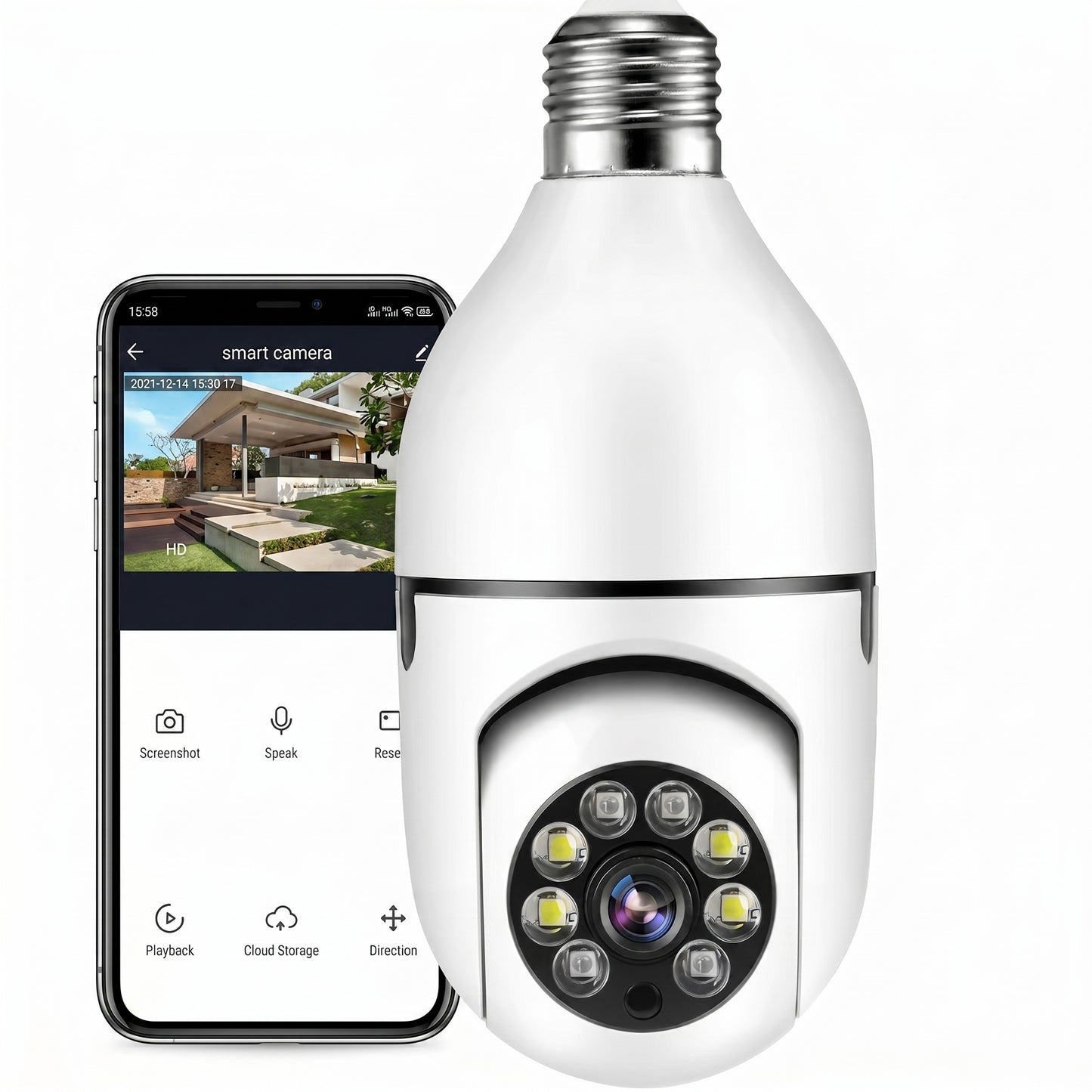 Cámara de Seguridad Panorámica con Wifi
