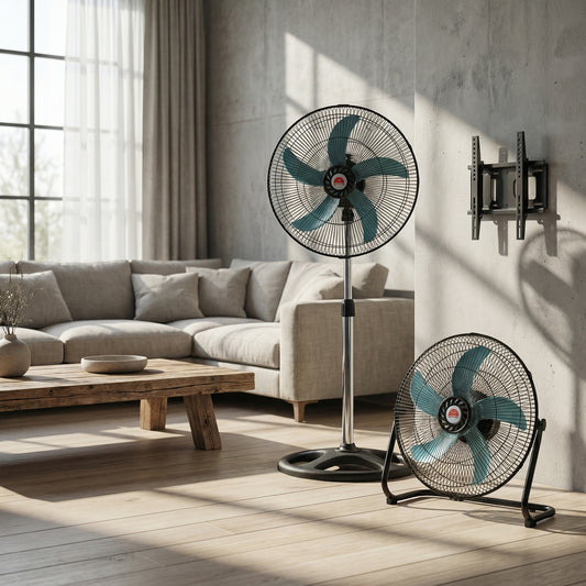Ventilador Metálico 3 en 1, Pack de 2 Und.