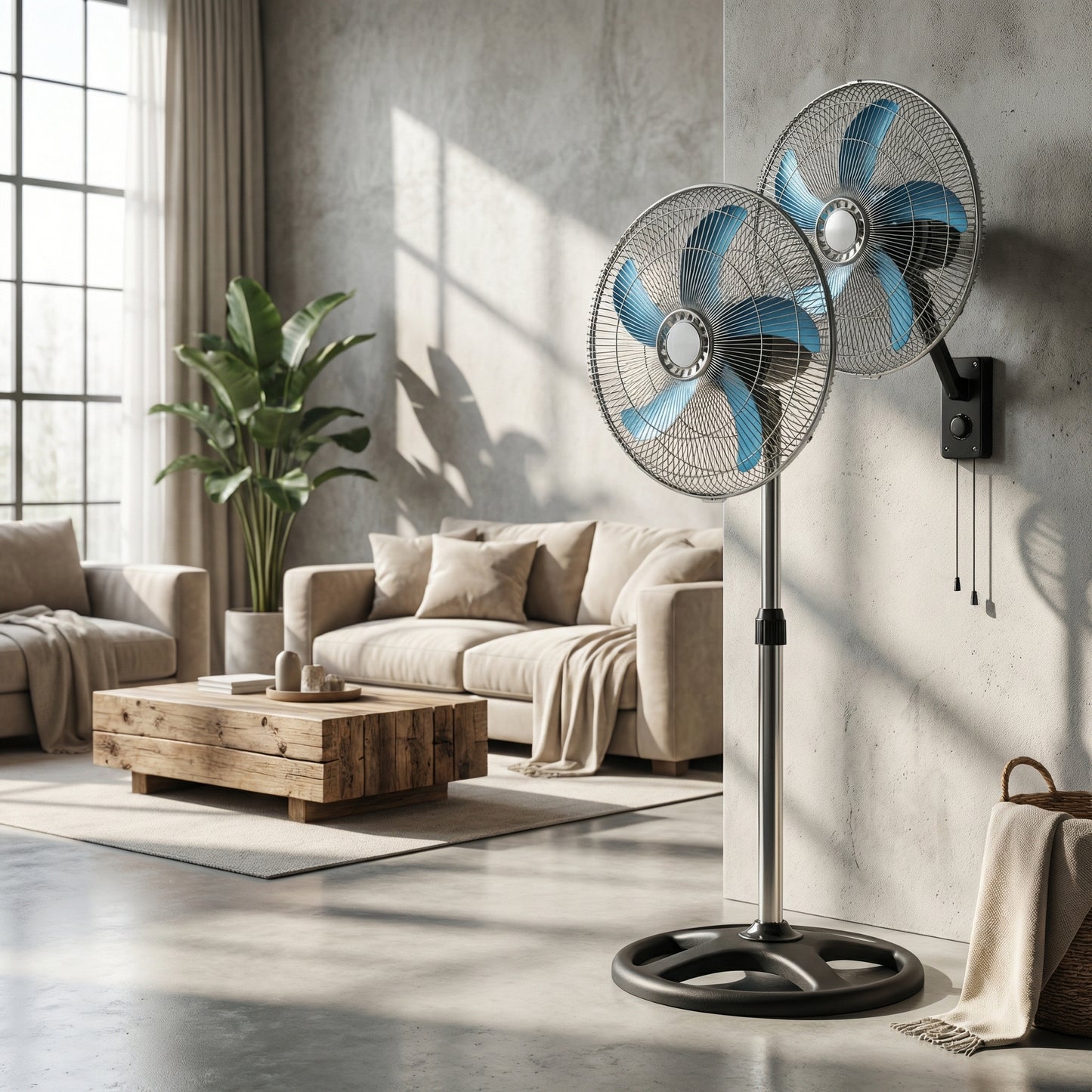 Ventilador Metálico 3 en 1, Pack de 2 Und.