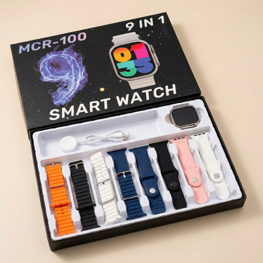 Reloj Inteligente 9 en 1 MCR-100 8 Correas