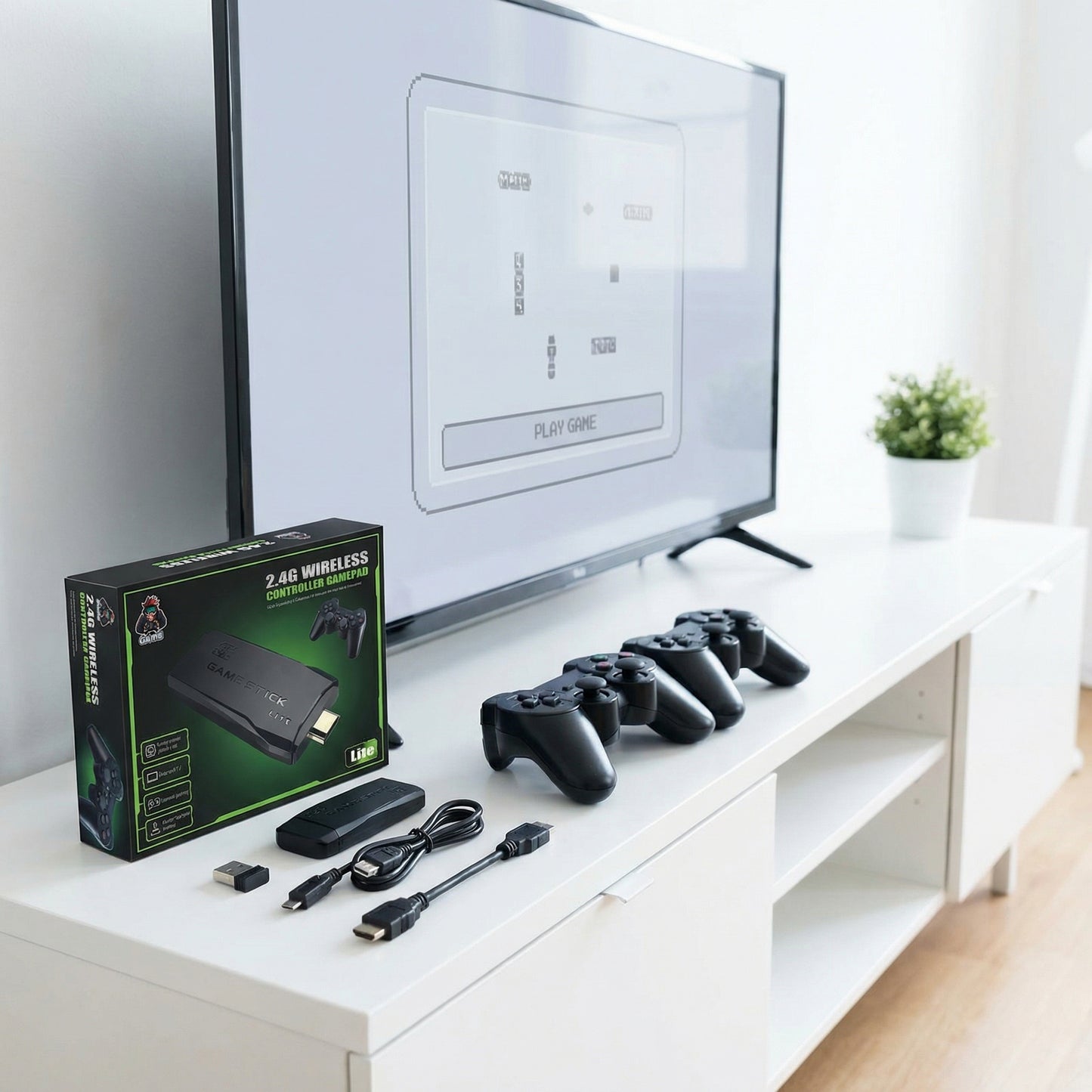Consola Retro de Videojuegos Game Stick 64GB