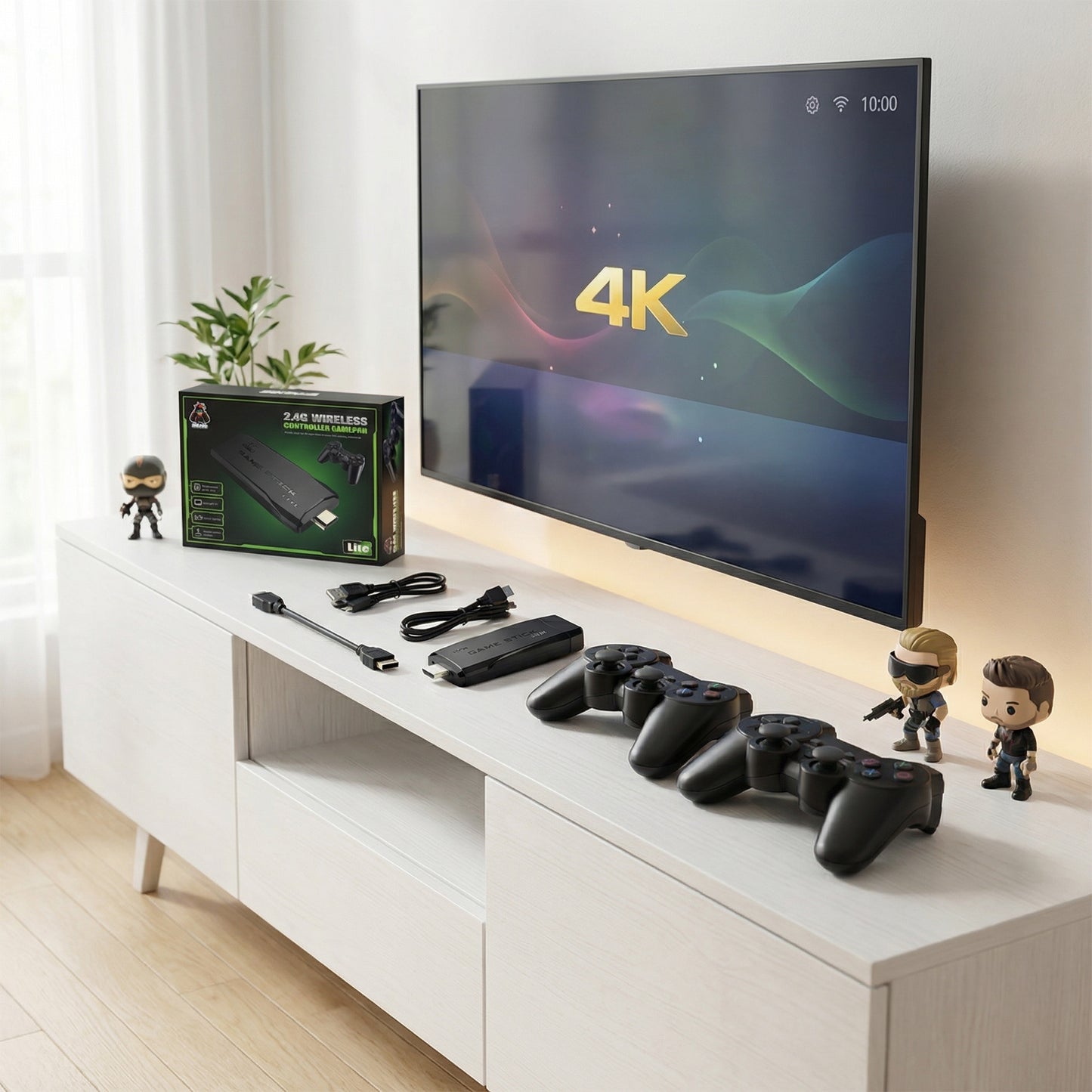 Consola Retro de Videojuegos Game Stick 64GB