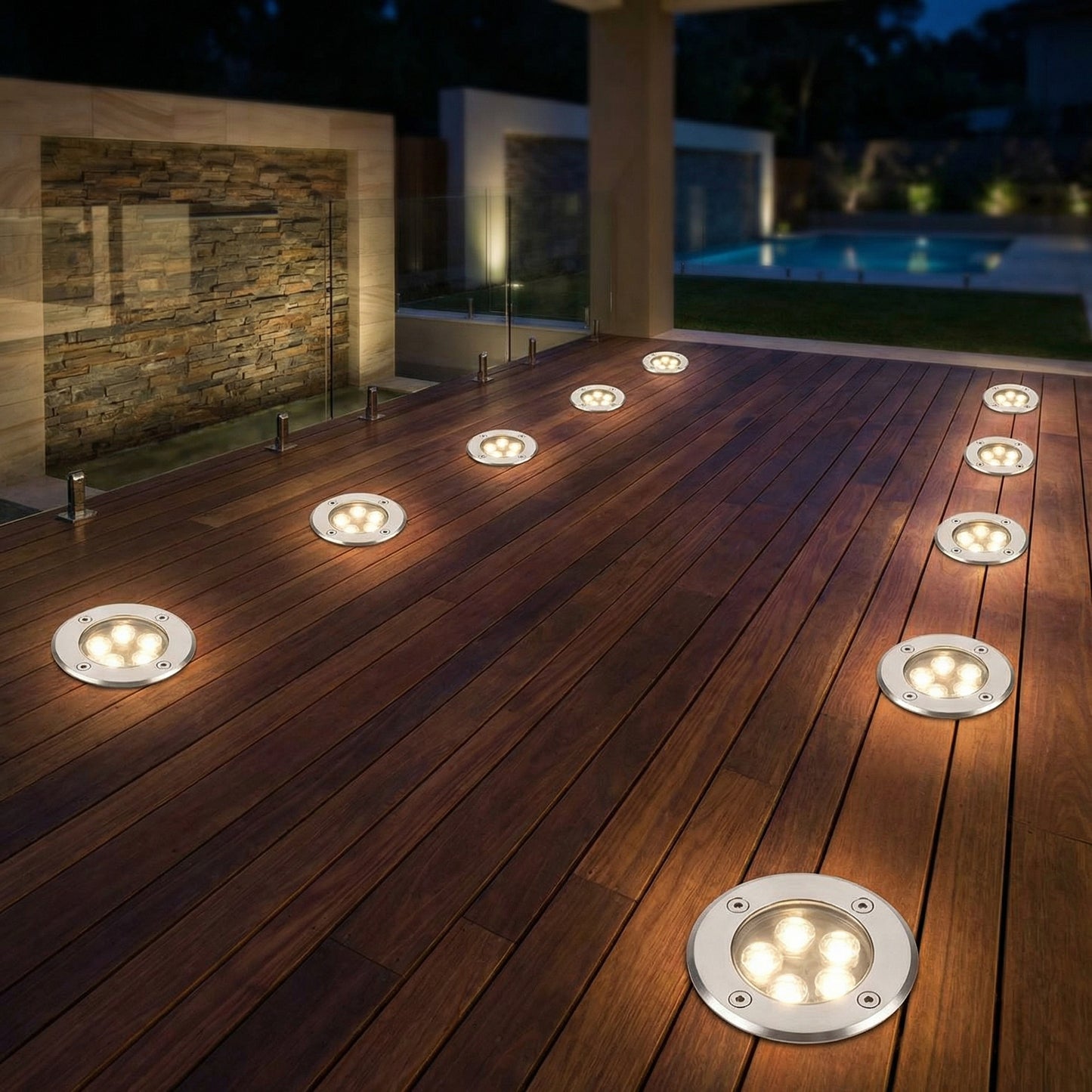 Pack de 10 Focos Led Embutidos 3w Ip67