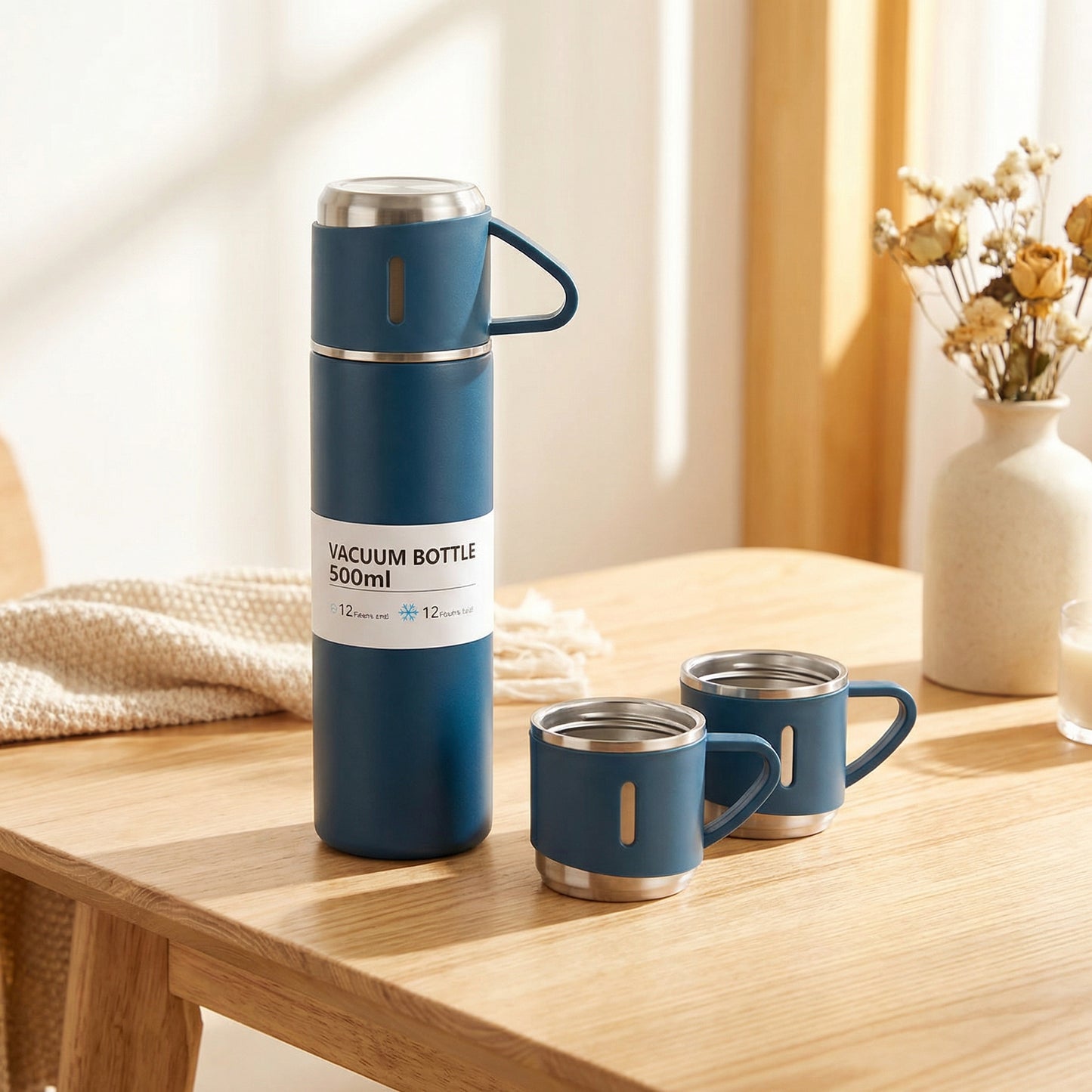 Termo para Agua Caliente 500ml + 2 Tazas 500 Ml