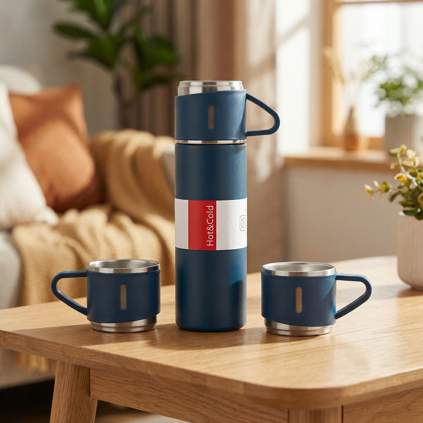 Termo para Agua Caliente 500ml + 2 Tazas 500 Ml