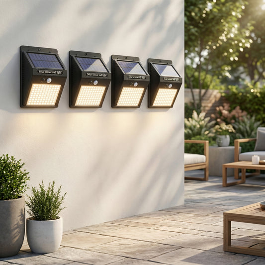 Pack 4 Luces Led Solares para Exteriores