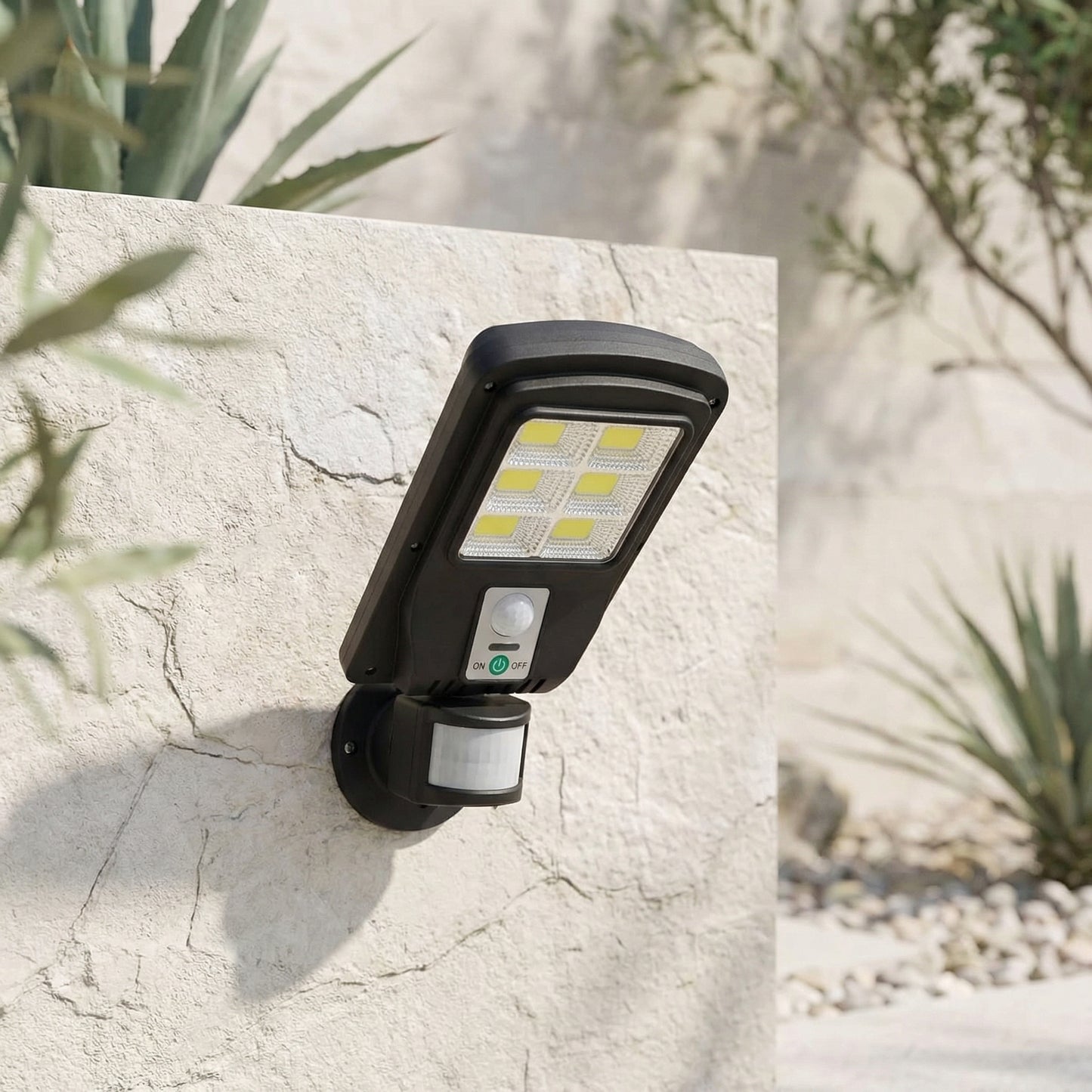 Foco Solar Led Exterior Sensor Movimiento