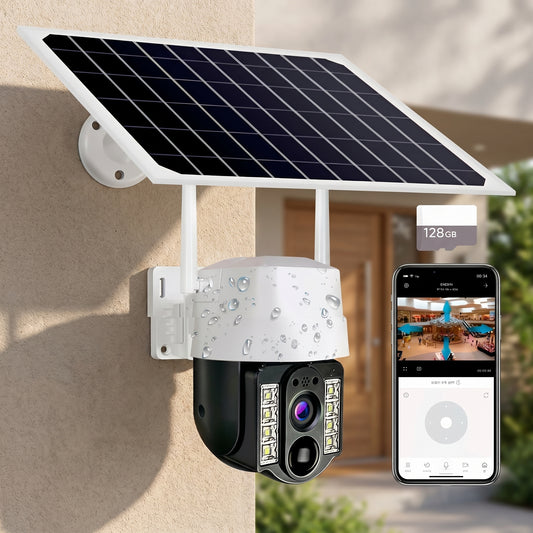 Cámara Solar PTZ WiFi 2K Nocturna