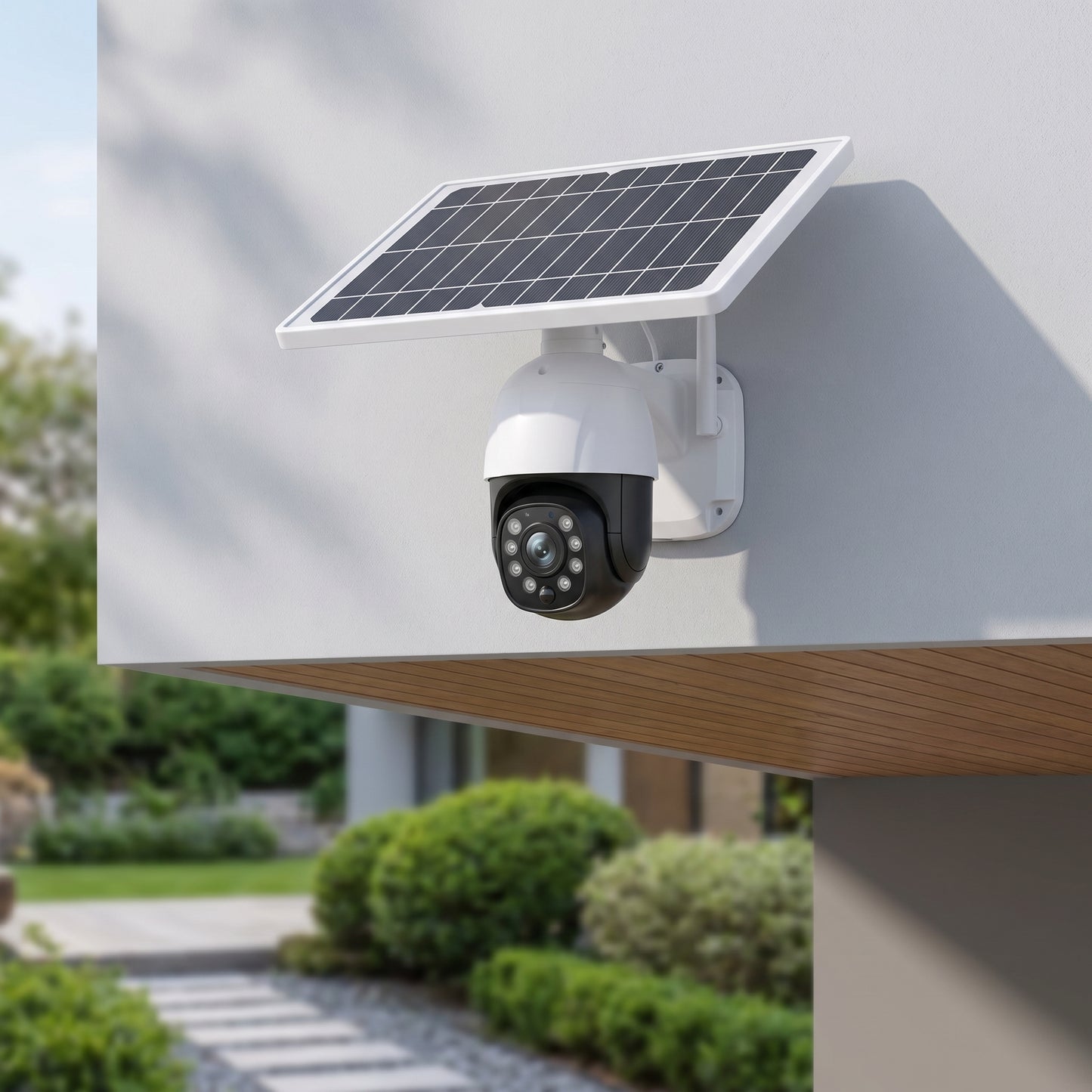 Cámara Seguridad con Panel Solar Inalámbrica Wifi IP66