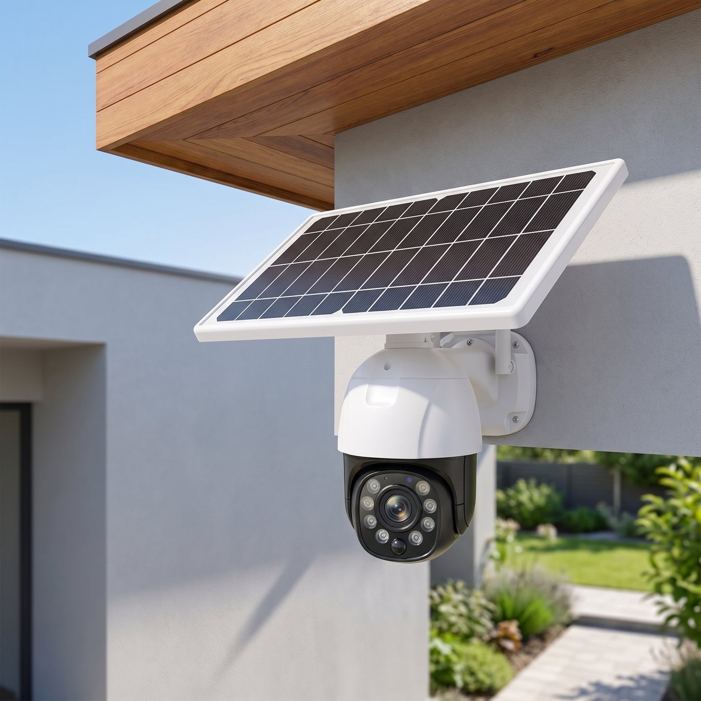 Cámara Seguridad con Panel Solar Inalámbrica Wifi IP66