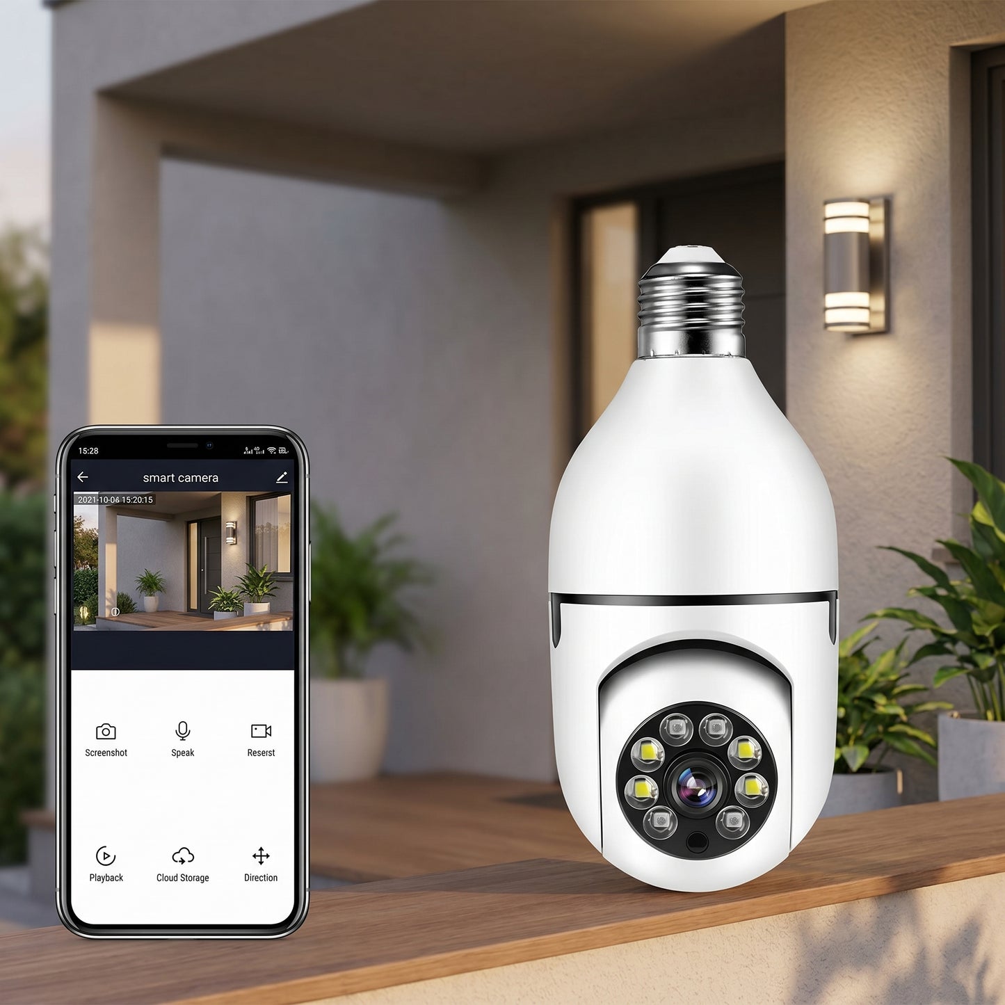 Cámara de Seguridad Panorámica con Wifi