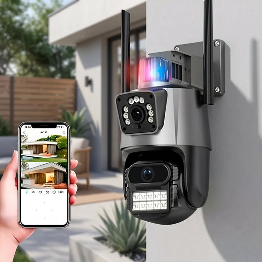 Cámaras Vigilancia Exterior Doble Lente