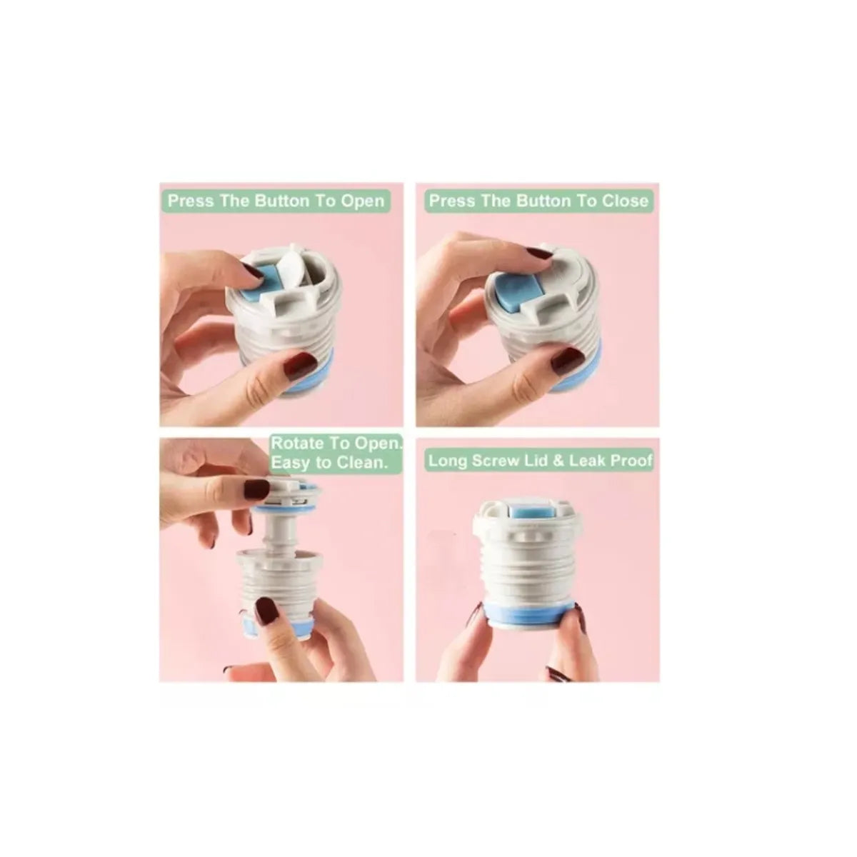 Termo Térmico Acero Inoxidable con 3 Tazas