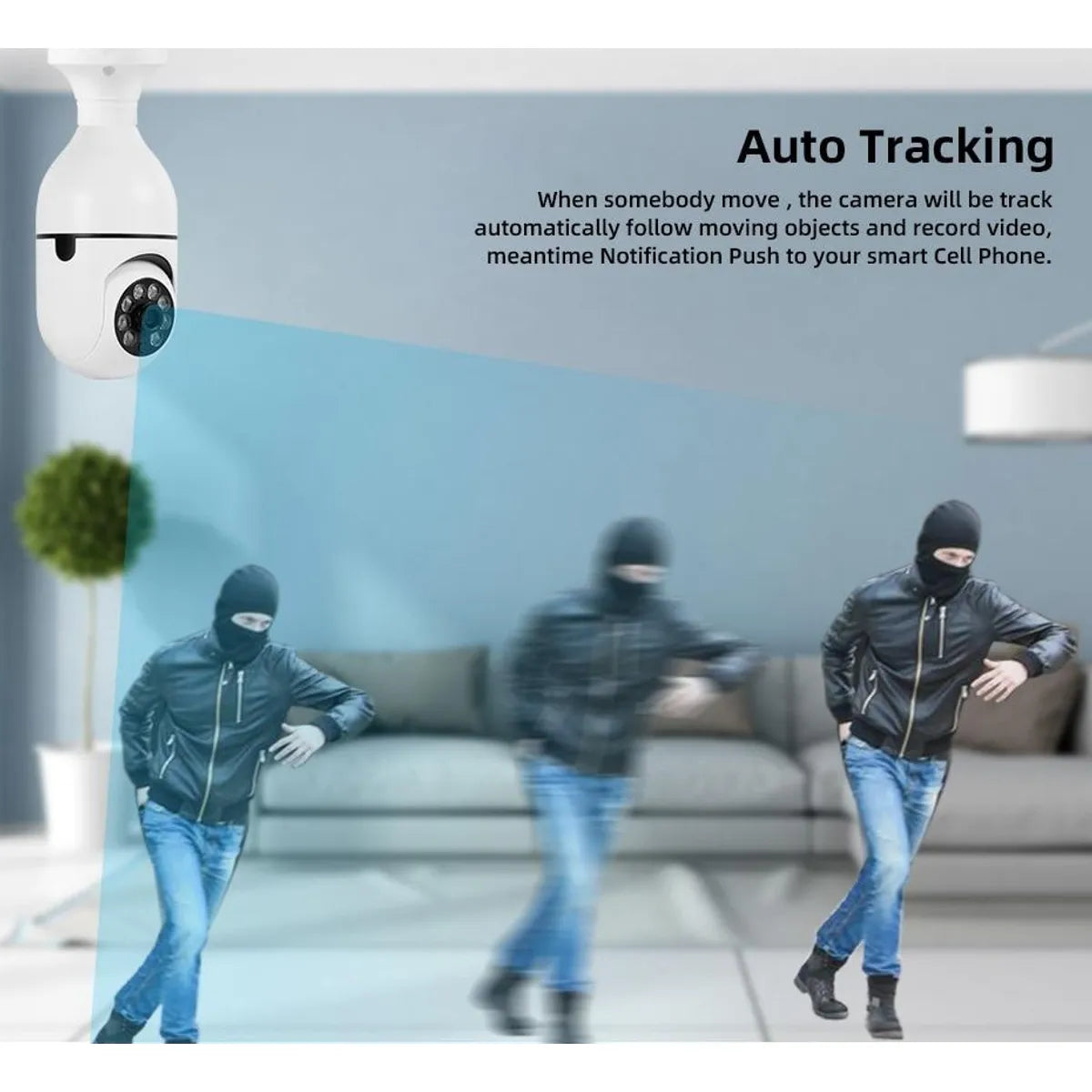 Cámara de Seguridad Panorámica con Wifi