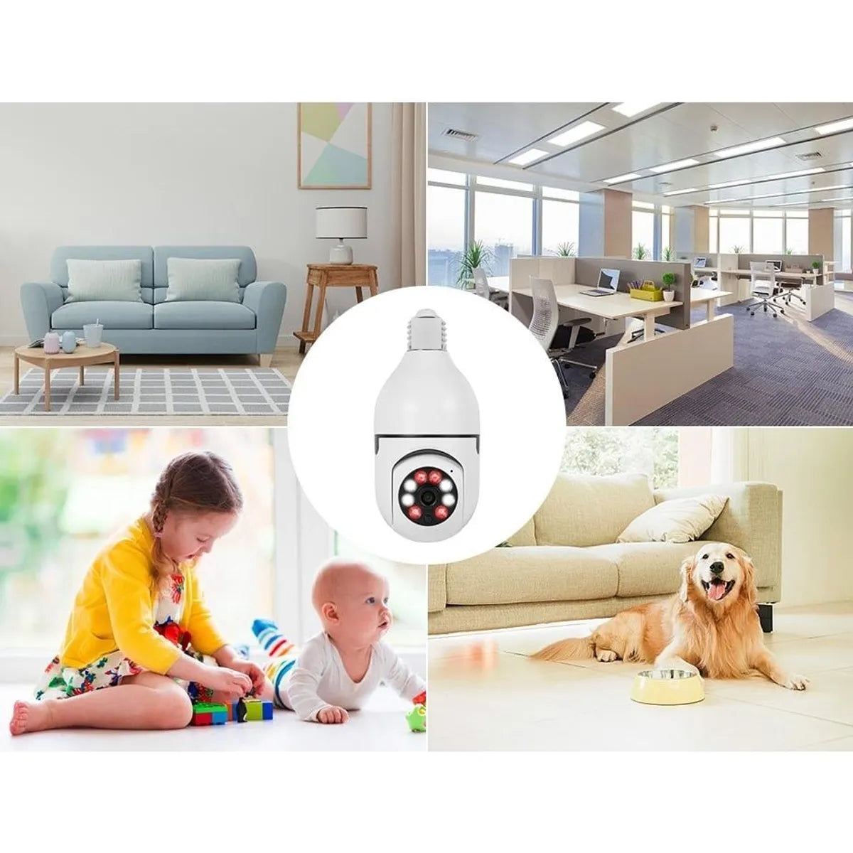 Cámara de Seguridad Panorámica con Wifi